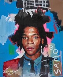 Basquiat by Zinsky - Original Painting on Stretched Canvas sized 15x18 inches. Available from Whitewall Galleries