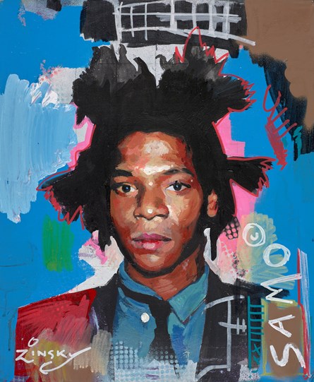 Basquiat by Zinsky - Original Painting on Stretched Canvas